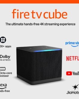 Fire TV Cube | Hands-free streaming device with Alexa, Wi-Fi 6, 4K Ultra HD