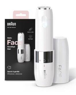 Braun Face Mini Hair Remover FS1000, Electric Facial Hair Remover for Women, Quick, Instant, Gentle, Painless, Smooth Skin, Glow On-The-Go, with Smartlight, for Upper Lips, Chin, Cheeks, Peach Fuzz Braun Face Mini Hair Remover FS1000, Electric Facial Hair Remover for Women, Quick, Instant, Gentle, Painless, Smooth Skin, Glow On-The-Go, with Smartlight, for Upper Lips, Chin, Cheeks, Peach Fuzz
