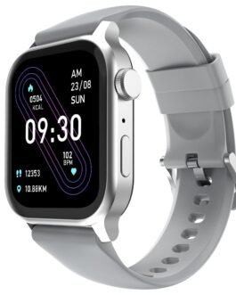 Fire-Boltt Rise Smart Watch with 1.85” HD Display, Metal Body, Bluetooth Calling, AI Voice Assistant, 120 Sports Modes, SpO2 & Heart Rate Monitor, Smart Watch for Man & Women – Grey