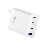 URBN 100W GaN Fast Charger | Quad Port (3 Type-C + 1 Type-A) | QC & PD Compatible | Samsung Super Fast Charging 2.0 | 12-Layer Protection | Compact Travel Adapter for Laptop, iPhone, Samsung, MacBook