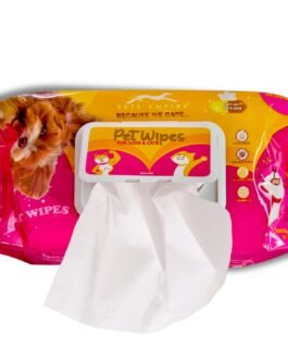 Pets Empire Wet Wipes for Dogs, Cats, Rabbit, Puppies & Small Animals (80 Pcs), Anti-Bacterial Cleaning & Daily Care Soft Wipes for Pets, Dry Bath, Ear & Paw Daily Cleaning Grooming Wipes (15×20 cm)