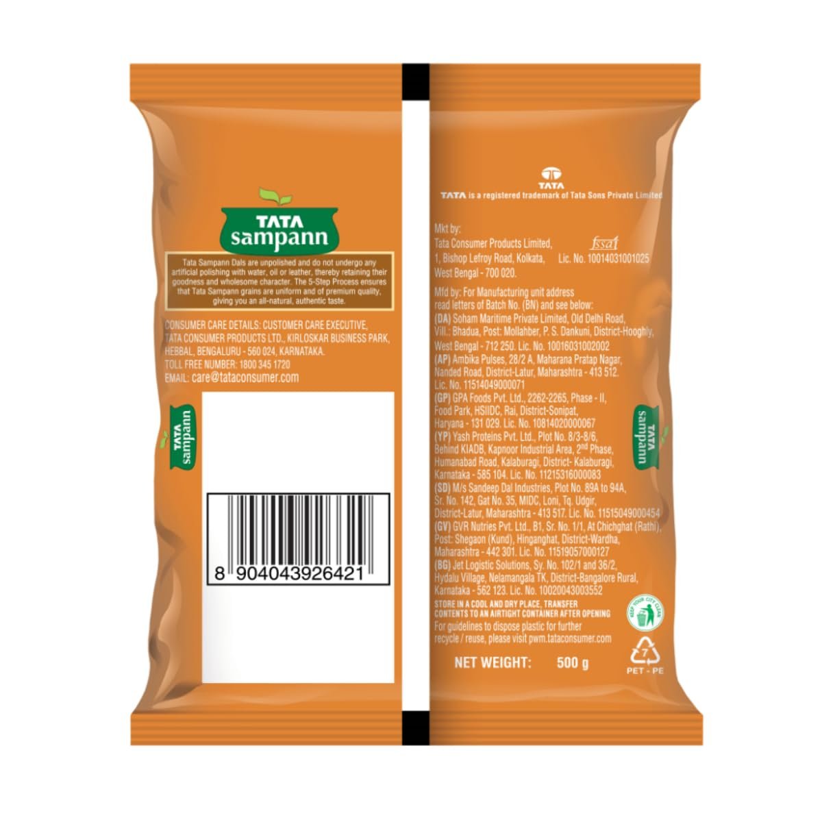 Tata Sampann Unpolished Green Moong Dal (Whole), 500gm - Image 10
