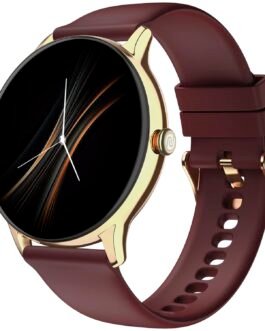 Noise Twist Go Smart Watch 1.39″ Display, TruSyncᵀᴹ BT Calling, Glossy Metal Finish, 150+ Watch Faces, IP68, Sleep Tracking, 100+ Sports Modes, Smart Watch for Men and Women (Gold Wine)