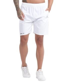 BLUE STAR SHARK Athletic Sports Shorts for Men with Zip Pockets and Elastic Waistband Quick Dry Lightweight Activewear.