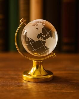 ThincAmaxe Luxury Crystal Mini 3 Inch Globee with Golden Stand– 6” Elegant World Globe for Desk or Office Décor, Modern Decorative Glass Globe with Etched Continents ThincAmaxe Luxury Crystal Mini 3 Inch Globee with Golden Stand– 6” Elegant World Globe for Desk or Office Décor, Modern Decorative Glass Globe with Etched Continents