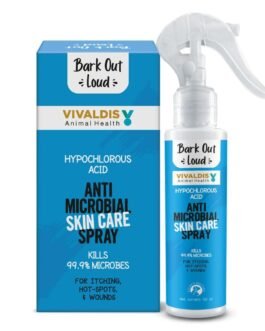 Bark Out Loud Antimicrobial Skin Spray for Pets | for Itching & Wounds | Sodium Hypochloride, Neem & Turmeric Extract | Safe Skin Care Spray for Dogs & Cats, Puppies & Kittens – (100 ml) Bark Out Loud Antimicrobial Skin Spray for Pets | for Itching & Wounds | Sodium Hypochloride, Neem & Turmeric Extract | Safe Skin Care Spray for Dogs & Cats, Puppies & Kittens – (100 ml)