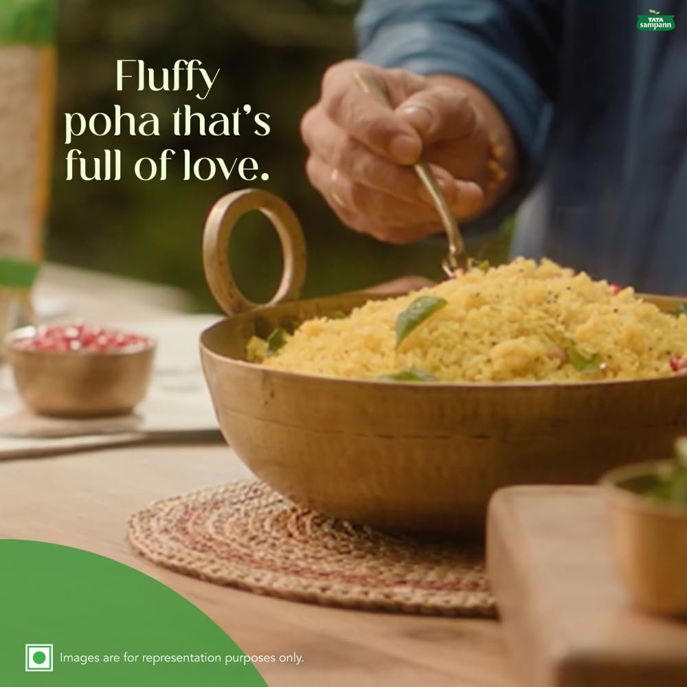 Tata Sampann, High in Fibre Poha(Thick), 1kg - Image 5