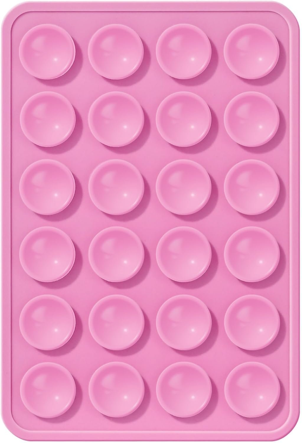 EDNITA Suction Phone Case, Phone Suction Sticker, Silicone Suction Phone Case for Hands-Free Mobile Accessory Holder Grip, Video Phone Accessory Compatible Mirror, Shower-(Pink) - Image 2