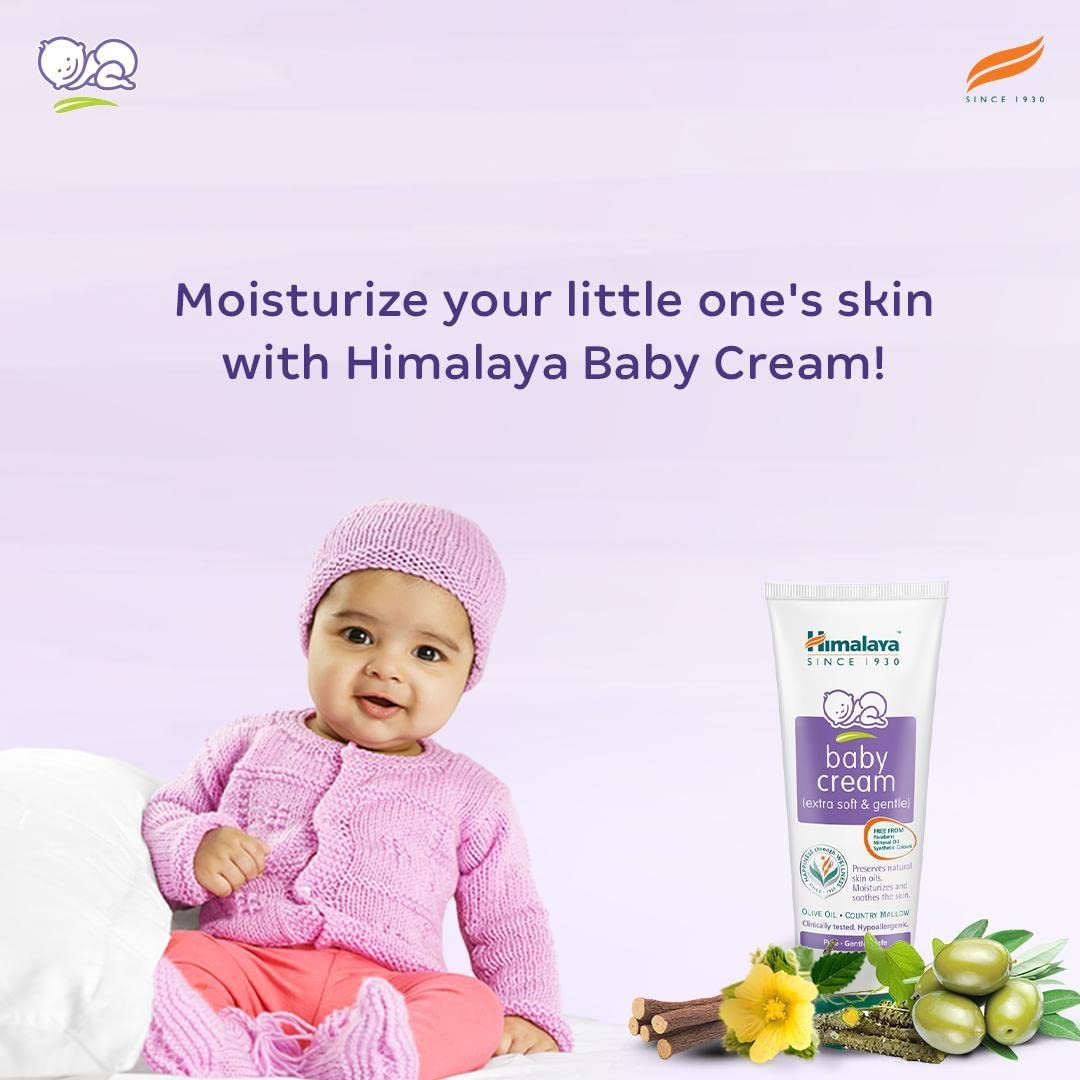 Himalaya Baby Cream, Face Moisturizer & Day Cream, For Dry Skin 200ml - Image 2