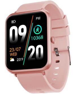 Fire-Boltt Ninja Call Pro Smart Watch with Bluetooth Calling, 1.69 Inch HD Display, AI Voice Assistant, 100 Sports Modes, SpO2, Heart Rate Monitor & Dual Chip, Smart Watch for Man & Woman – Pink