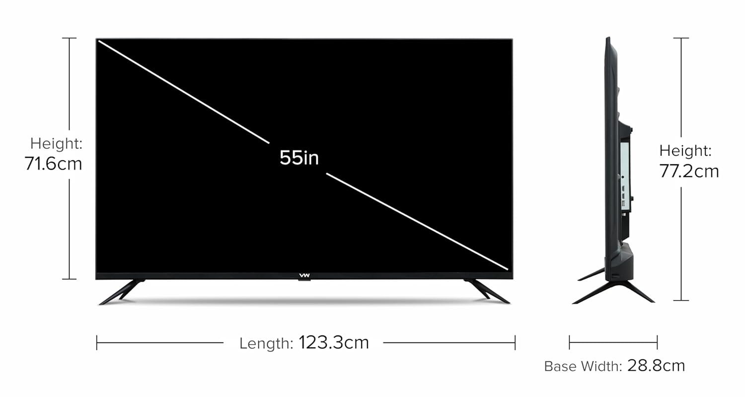 VW 140 cm (55 inches) Pro Series 4K Ultra HD Smart QLED Google TV VW55GQ1 - Image 7