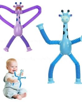 TOYTONIC Stretchy Telescopic Suction Toys for Toddlers – Giraffe Shaped Travel Toys for Kids – Fidget Set for Flights & Road – Travel Essentials for 1+ Year Old Boys & Girls – Multicolor Pack of 2 TOYTONIC Stretchy Telescopic Suction Toys for Toddlers – Giraffe Shaped Travel Toys for Kids – Fidget Set for Flights & Road – Travel Essentials for 1+ Year Old Boys & Girls – Multicolor Pack of 2