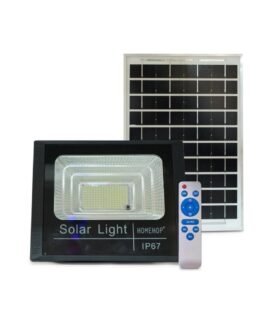 Homehop Solar Light Outdoor Home 50W Flood Led Waterproof Automatic Wall Mount Lamp for Home,Garden, Balcony, Patio with Remote Control (6 Ah,ABS, 174 LED)