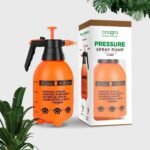 Cinagro Pressure Spray Pump (Orange 2 L), Gardening Water Pump Sprayer, Plant Water Sprayer for Home Garden, Spray Bottles for Garden Plants and Lawn, Plant Watering Can