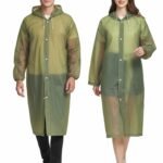 HACER EVA Waterproof Unisex Rain Coat Hooded Full Sleeves Outdoor Men, Women, Boys & Girls Rainwear Poncho Raincoat for Bikers, Camping, Hiking & Travelling (1Pc)