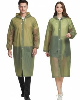 HACER EVA Waterproof Unisex Rain Coat Hooded Full Sleeves Outdoor Men, Women, Boys & Girls Rainwear Poncho Raincoat for Bikers, Camping, Hiking & Travelling (1Pc) HACER EVA Waterproof Unisex Rain Coat Hooded Full Sleeves Outdoor Men, Women, Boys & Girls Rainwear Poncho Raincoat for Bikers, Camping, Hiking & Travelling (1Pc)