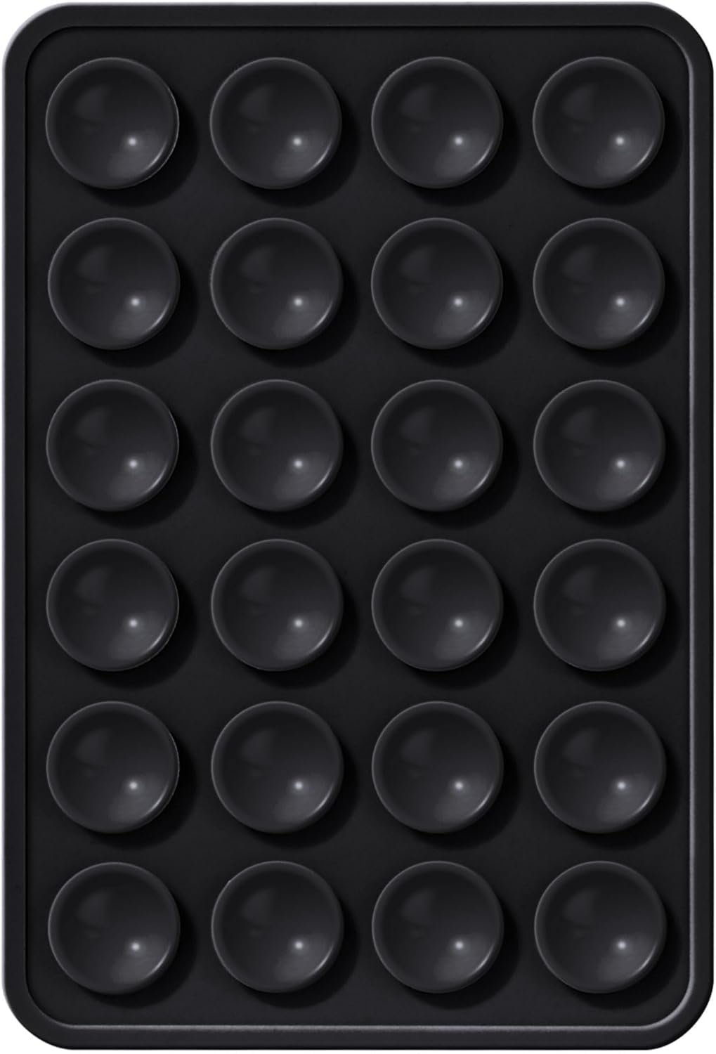 EDNITA Suction Phone Case, Phone Suction Sticker, Silicone Suction Phone Case for Hands-Free Mobile Accessory Holder Grip, Video Phone Accessory Compatible Mirror, Shower-Black (Pack of-1) - Image 2