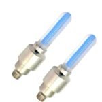 PulGos Bicycle Tyre Led Light Rim Valve Cap Flashing with Motion Sensor Blue LED for Bicycle Set of 2 Blue LED Wheel Reflectors, Cycle Accessories, Smooth Tread, Reliable Grip, Cycle Tyre Valve Light