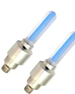 PulGos Bicycle Tyre Led Light Rim Valve Cap Flashing with Motion Sensor Blue LED for Bicycle Set of 2 Blue LED Wheel Reflectors, Cycle Accessories, Smooth Tread, Reliable Grip, Cycle Tyre Valve Light