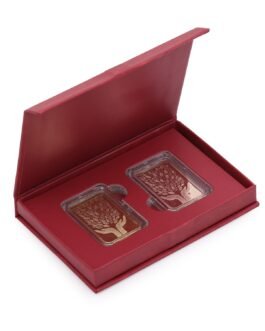 CHOTTEY LAL AND SONS 999 Purity Gold & Rose Gold Finish Leaf In Hand Silver Coin with Unique Packaging for Diwali,Wedding & Festivals CHOTTEY LAL AND SONS 999 Purity Gold & Rose Gold Finish Leaf In Hand Silver Coin with Unique Packaging for Diwali,Wedding & Festivals