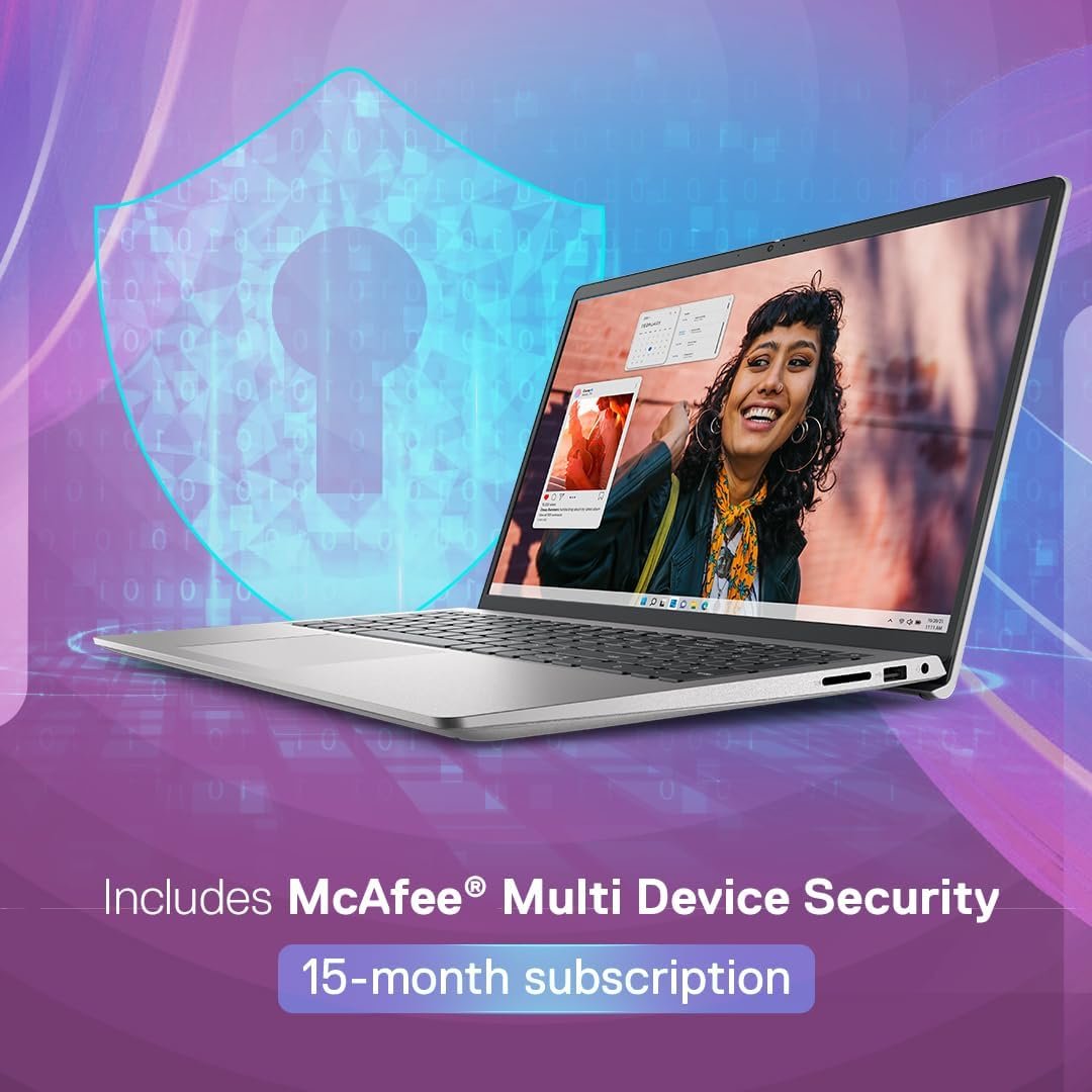 Dell 15 Intel Core i5 13th Gen - 1334U, 16GB DDR4 RAM, 512GB SSD, FHD 15.6"/39.62 cm, Windows 11, MSO'21, Grey, 1.62kg, 120Hz 250 nits Display, 15 Month McAfee, Thin & Light Laptop - Image 8