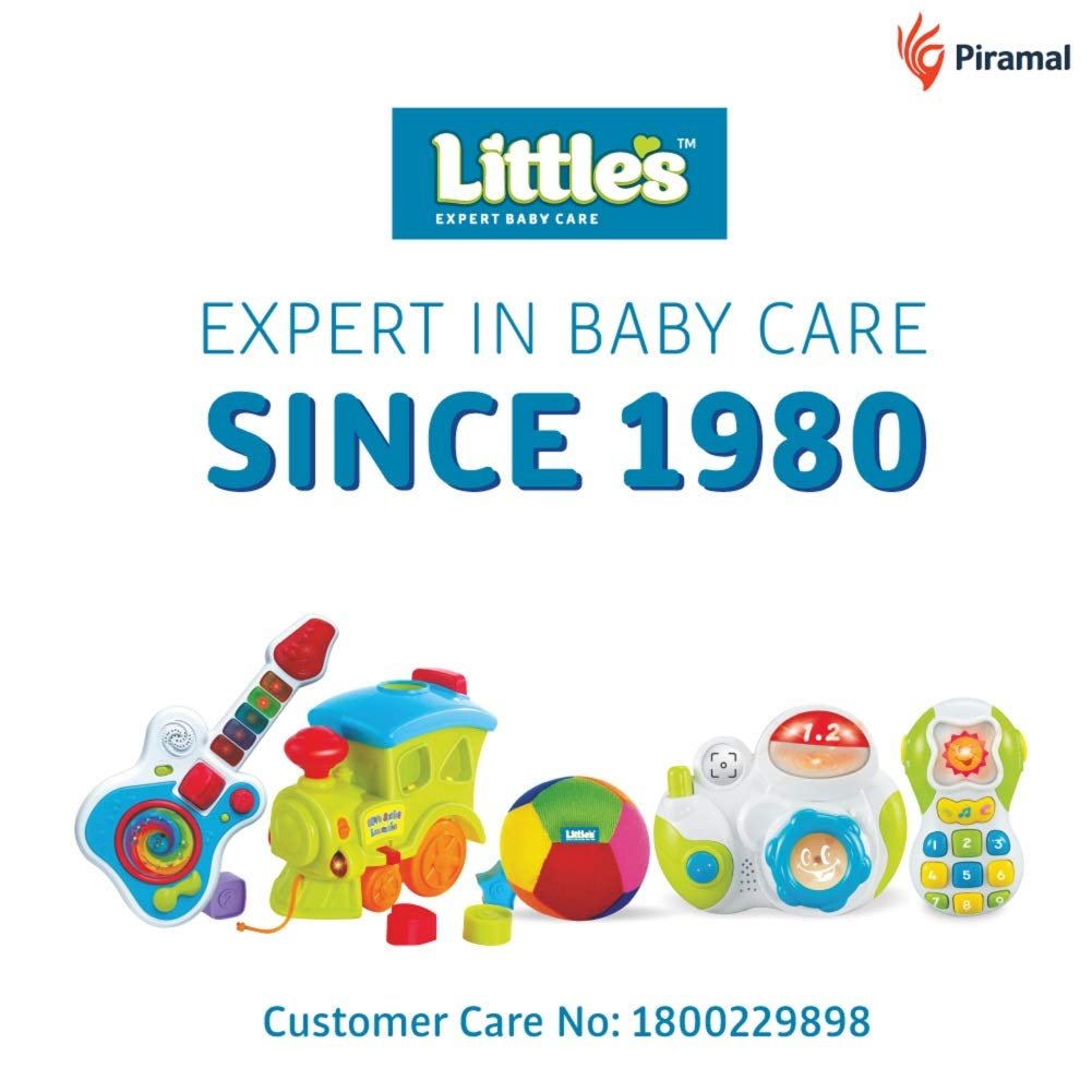 Little's Soft Plush Baby Ball with Rattle Sound (size 11 cm,M), Multi color, Softball - Image 6