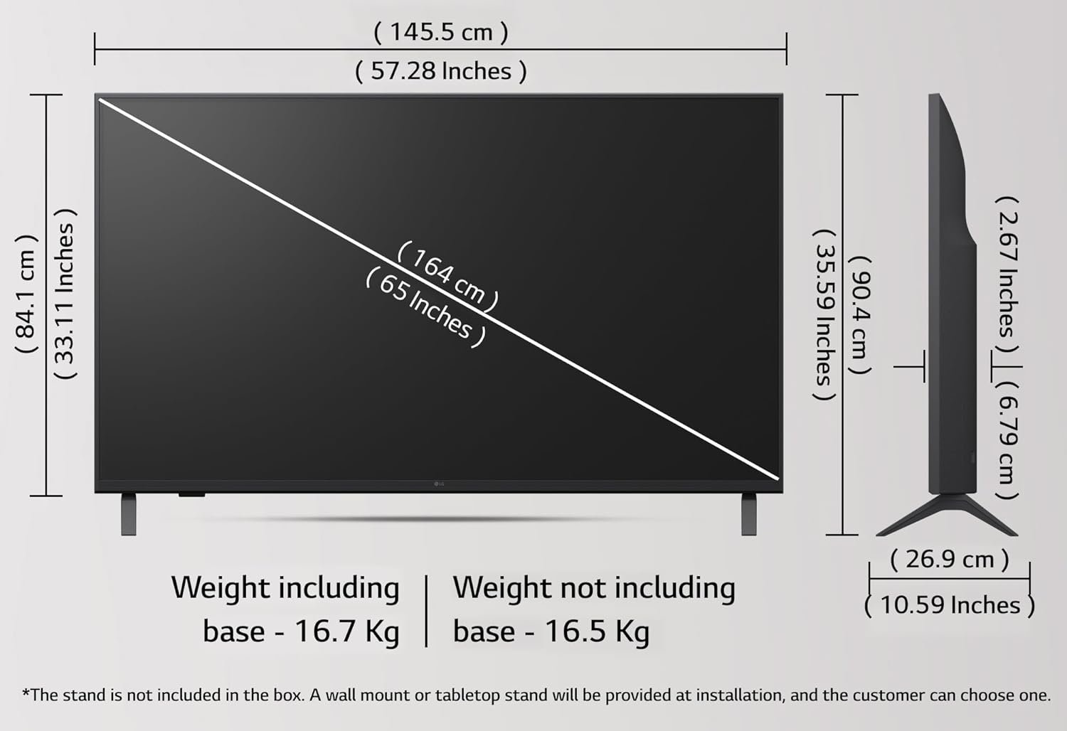 LG 164 cm (65 inches) UA82 Series 4K Ultra HD Smart webOS LED TV 65UA82006LA - Image 6