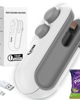 Seznik Sealing Machine for Food Packets – Portable Handheld Sealing for Food Packets, Snacks, Chips, Fresh Storage – Mini Sealing Machine, 1 YEAR Warranty (White) Seznik Sealing Machine for Food Packets – Portable Handheld Sealing for Food Packets, Snacks, Chips, Fresh Storage – Mini Sealing Machine, 1 YEAR Warranty (White)
