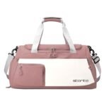 Storite Nylon 50 cms Imported Travel Duffle Bag Multi- Pocket Sports Shoulder Bag for Women with Wet Pocket & Shoe Compartment Weekender Overnight Travel Luggage Bag (Deep Pink – 50 x 25 x 27 Cm)