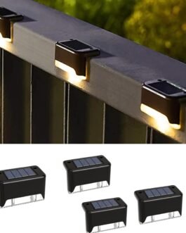 HR INTERNATIONAL Acrylonitrile Butadiene Styrene Solar Light Outdoor Garden Lamp Home Stair Step Lights Waterproof Balcony Led Solar Powered Solar Deck Lights (4)