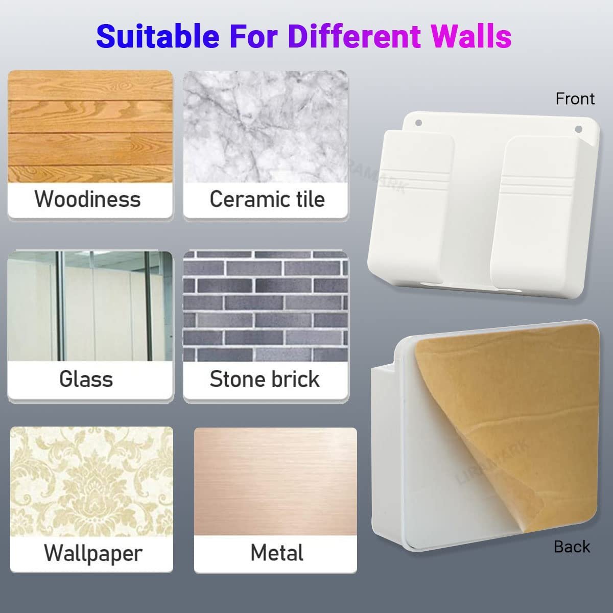 LIRAMARK Mobile Phone Charging Stand, Storage Holder, Bedside Fixed Rack, Home Organization and Storage Supplies, Bedroom Accessories, Office Accessories, Bathroom Accessories (Pack of 1) - Image 4