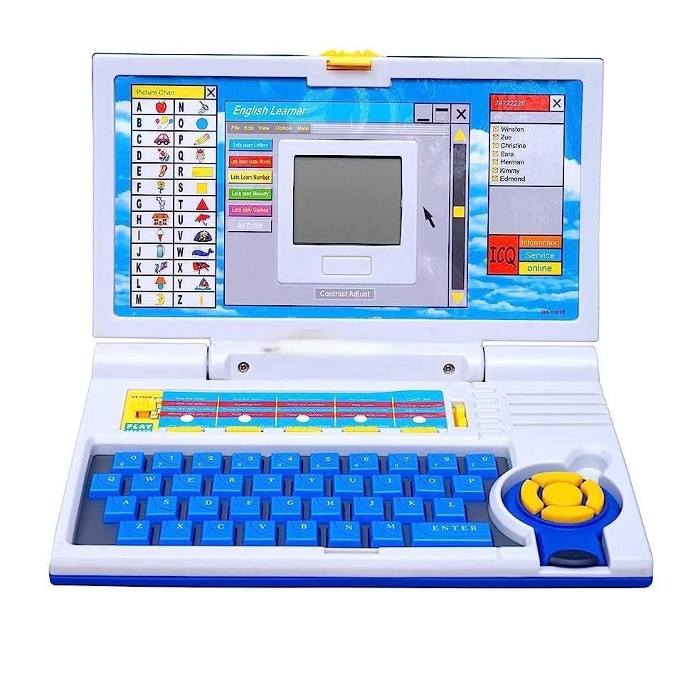 Cable World® Educational Laptop Computer Toy for Kids Above 3 Years - 20 Fun Activity Learning Machine, Now Learn Letter, Words, Games, Mathematics, Music, Logic, Memory Tool - Image 2