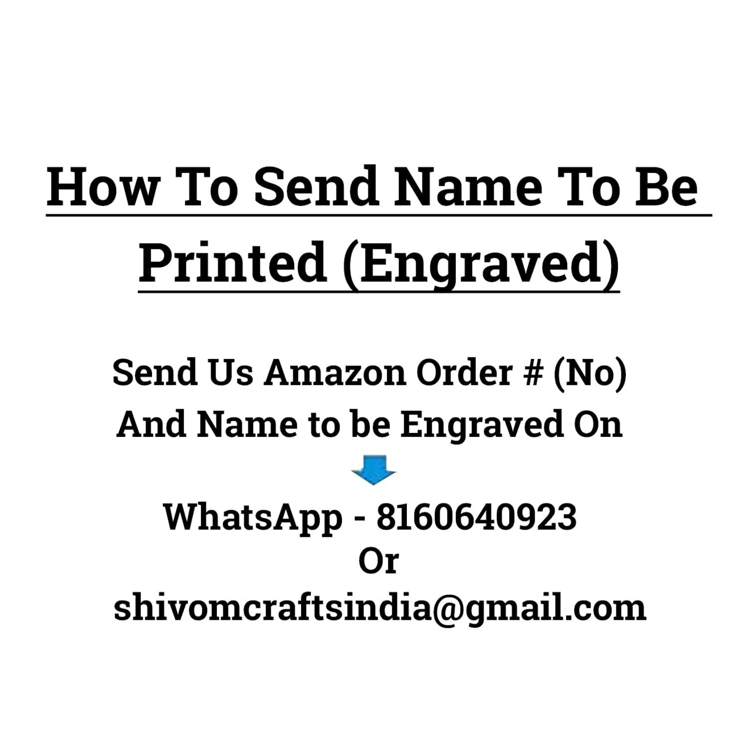 SHIVOM CRAFTS Pen Stand For Office Table, Desk Organizer With Wooden Calendar, Pen Stand, Mobile Holder For Home And Office - Customized Personalized Gift/Get Name Printed (Silver, Stationery) - Image 7