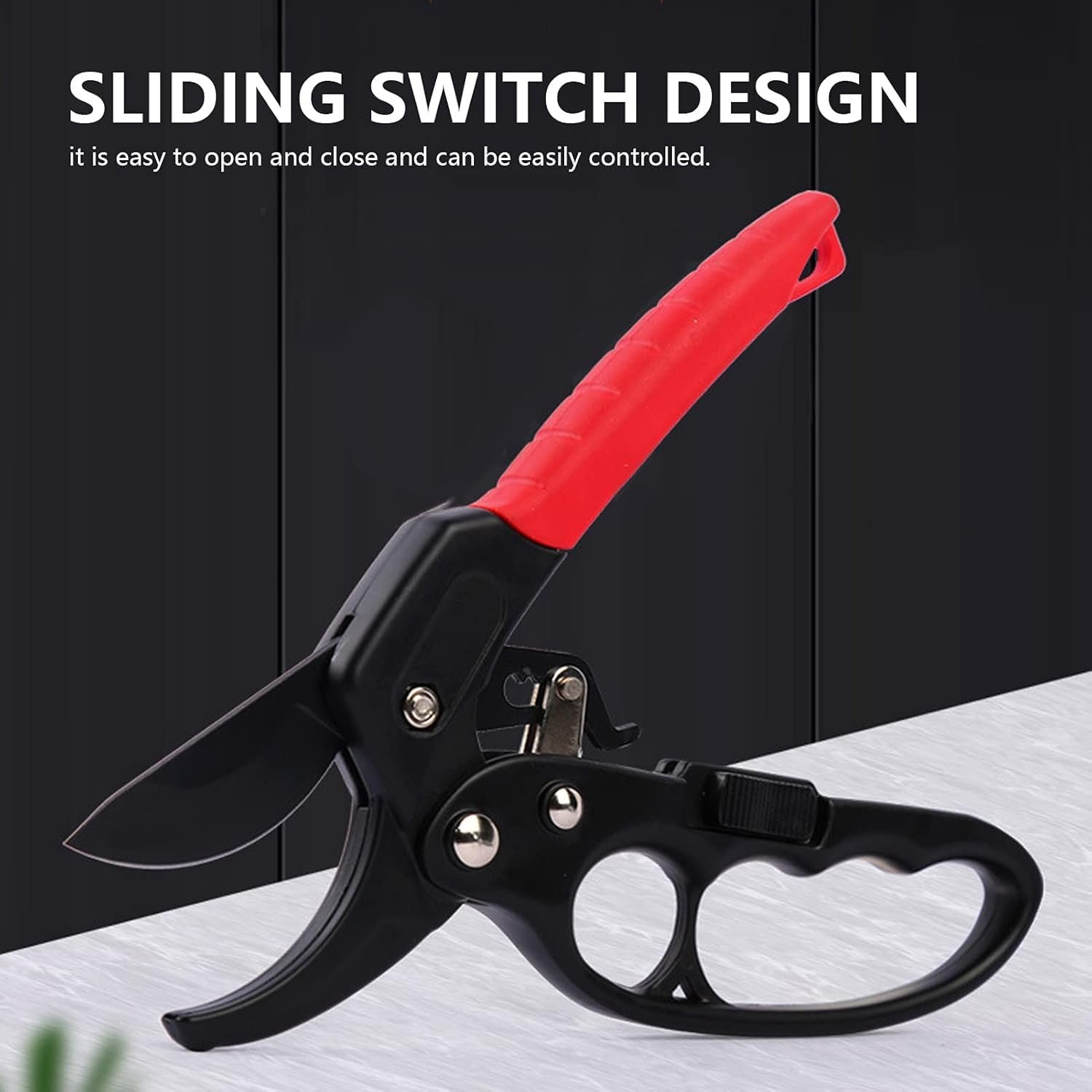 GardenZeek Gardening Scissor Stainless Steel Garden Snip with Safety Lock Garden Shears Sharp Cutter Pruners Scissor for Lawn, Garden & Potted Plants (Red) - Image 7