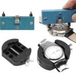 Diy Crafts 12520 India 302707174108 Watch Case Holder Adjustable Opener Remover Vice Tools Watchmaker Repair Kit, Multicolor