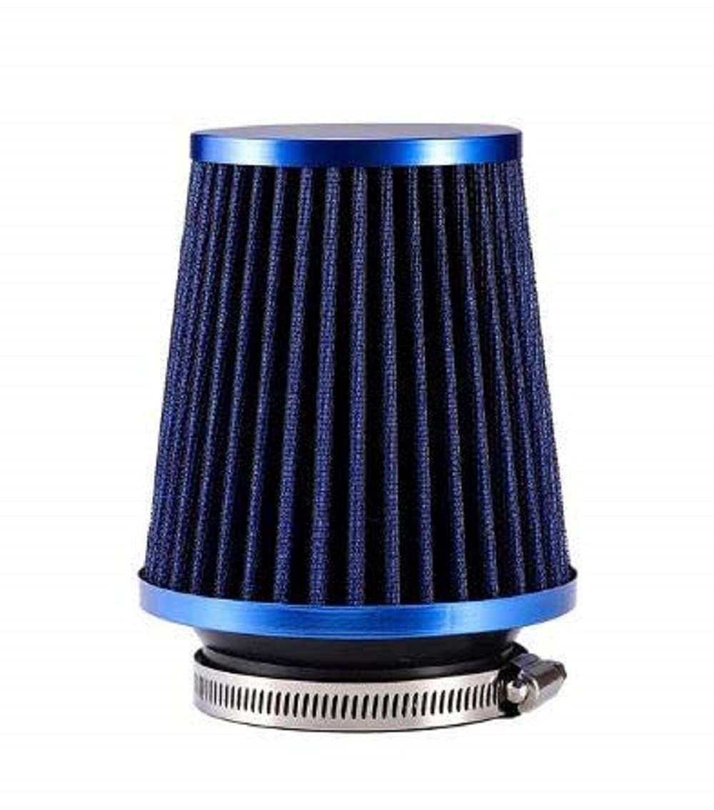 Generic Automotive Air Filter Round Tapered Universal Cold Air Intake - blue
