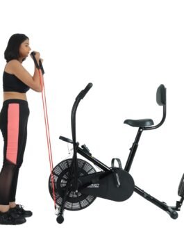 BIONFIT Fitness Is Bliss® Patented Design Exercise Cycle for Men & Women | Air Bike with Attached Resistance Band | Max User Weight: 120 Kg | Upright Gym Cycle for Home | DIY Installation BIONFIT Fitness Is Bliss® Patented Design Exercise Cycle for Men & Women | Air Bike with Attached Resistance Band | Max User Weight: 120 Kg | Upright Gym Cycle for Home | DIY Installation