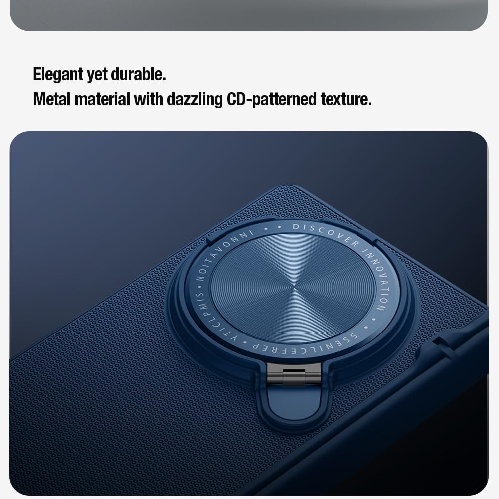 Nillkin Case for Vivo X Fold 3 Pro (8.03" Inch) Super Frosted Shield Prop Flip Style Lens Camera Protect Mobile Holder TPU + PC Wireless Charging Black Color - Image 12