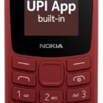 Nokia All-New 105 Single Sim Keypad Phone with Built-in UPI Payments, Long-Lasting Battery, Wireless FM Radio | Red
