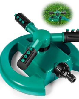 UCRAVO Garden Sprinkler, Adjustable 360 Degree Rotation Lawn Sprinkler, Large Area Coverage, Sprinklers for Yard for Plant Irrigation and Kids Playing