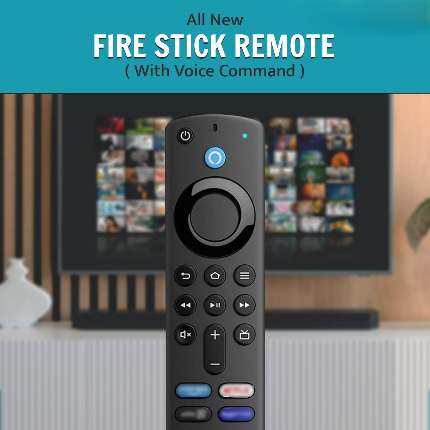Original Remote Compatible with Amazon Fire Tv Stick Remote Only Suitable for Original Models Bluetooth Feature with Voice Command - Pairing Must ! [ 3rd Generations Compatible Amazon Fire TV Devices - Image 3