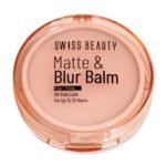 Swiss Beauty Matte & Blur Balm | Prep + Prime | 12-Hour Oil-Free Shine | With Vitamin E & B3 | UV Light Protection