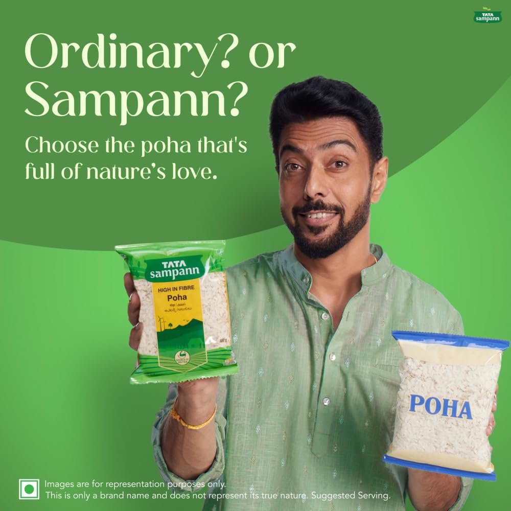Tata Sampann, High in Fibre Poha(Thick), 1kg - Image 7