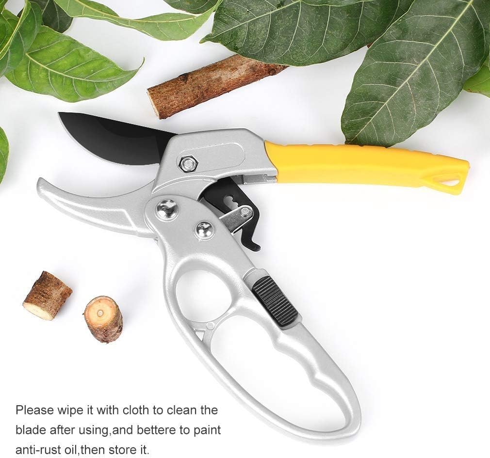HASTHIP® Gardening Scissor Stainless Steel Garden Snip with Safety Lock Garden Shears Sharp Cutter Pruners Scissor for Lawn, Garden & Potted Plants (A) - Image 6