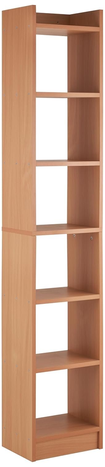 Amazon Brand - Solimo 6 Layer Engineered Wood Bookshelf | Multipurpose Home Decor Storage Rack | Showcase Organizer for Living Room, Kitchen, Bedroom, Office |Brown - Image 4