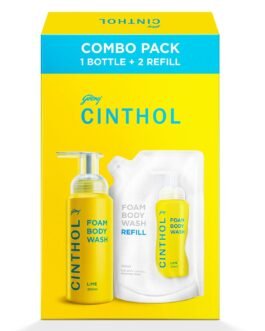 Cinthol Lime Foam Body Wash – Combi Pack (600ml) | 1 Bottle & 2 Refill | Unique Foam Formula for Moisturized & Irresistibly Soft Skin | Suitable for All Skin Types Cinthol Lime Foam Body Wash – Combi Pack (600ml) | 1 Bottle & 2 Refill | Unique Foam Formula for Moisturized & Irresistibly Soft Skin | Suitable for All Skin Types