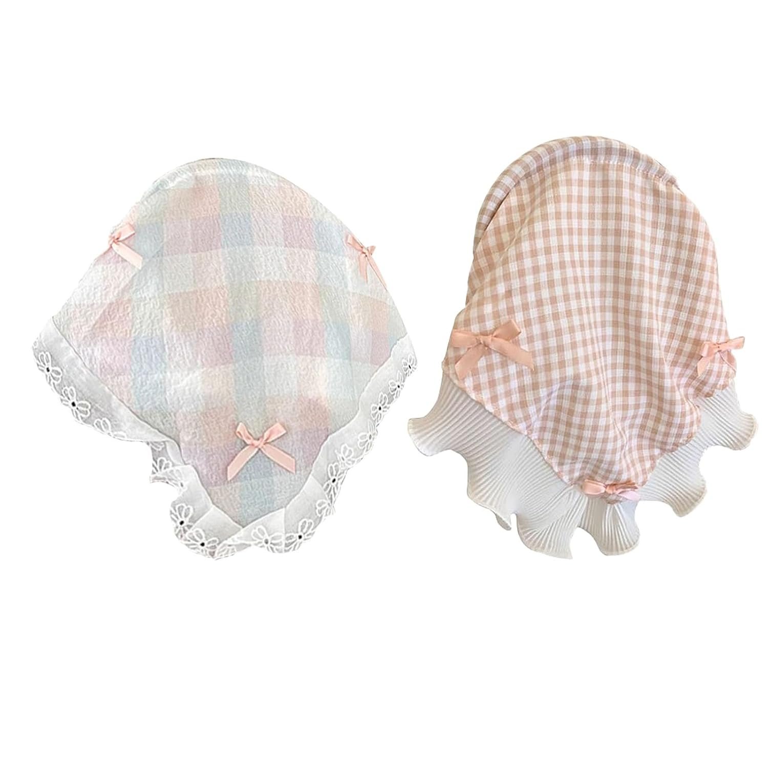 Zytiqt 2 Pcs Bandanas for Women, Set Butterfly Style Lace Headbands, Stylish Head Scarf for Women, Comfortable Hair Accessories for Everyday Wear, Music Festivals, Beach Outings, Gift for Girls