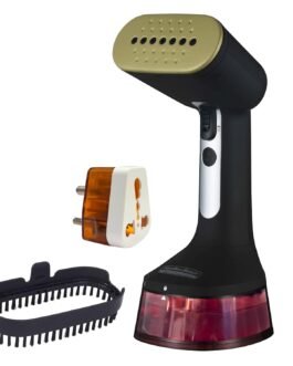 Hamilton Beach Professional Garment Steamer, Steam Iron for Clothes, 1740Watt Fast Heat Up, Turbo Steam Mode, Detachable Fabric Brush, Large 300ml Water Tank, Ergonomic Handle, 2m Cord, Black Hamilton Beach Professional Garment Steamer, Steam Iron for Clothes, 1740Watt Fast Heat Up, Turbo Steam Mode, Detachable Fabric Brush, Large 300ml Water Tank, Ergonomic Handle, 2m Cord, Black