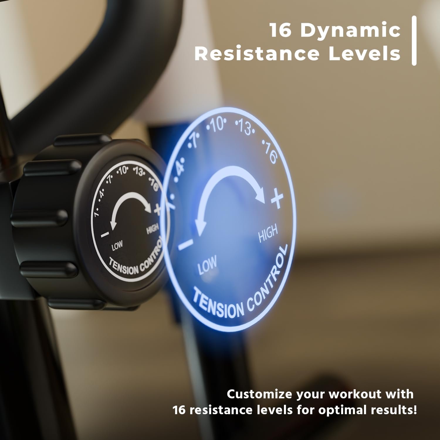 Lifelong Elliptical Cross Trainer Bike for Home Use | Cycling Machine | Exercise Machine with Touch LED Screen Display, Adjustable Seat |6kg Flywheel|Magnetic Adjustable Resistance & iPad Holder-Black - Image 4