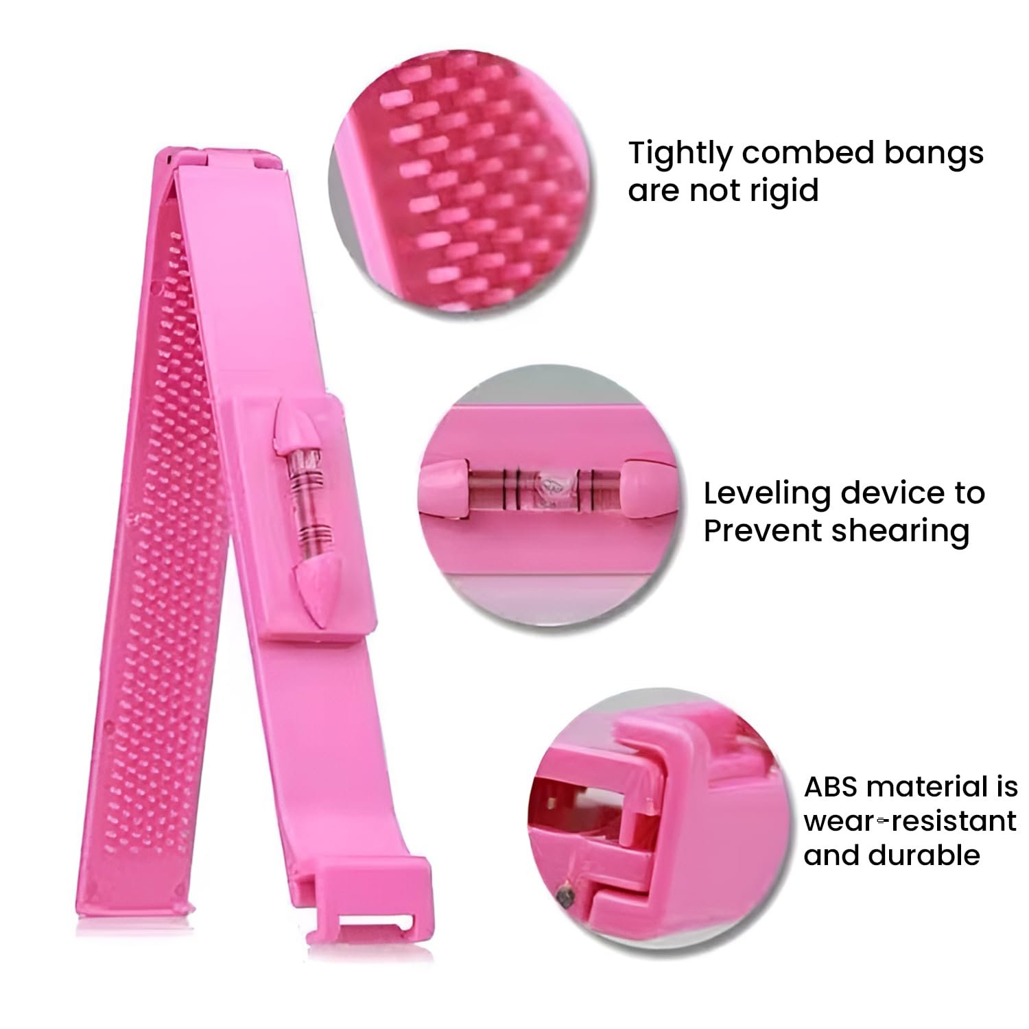 SYGA Set of 2 Hair Cutting Kit Clip Trim Bang Cut DIY Home Trimmer Clipper Styling Tool - Image 4